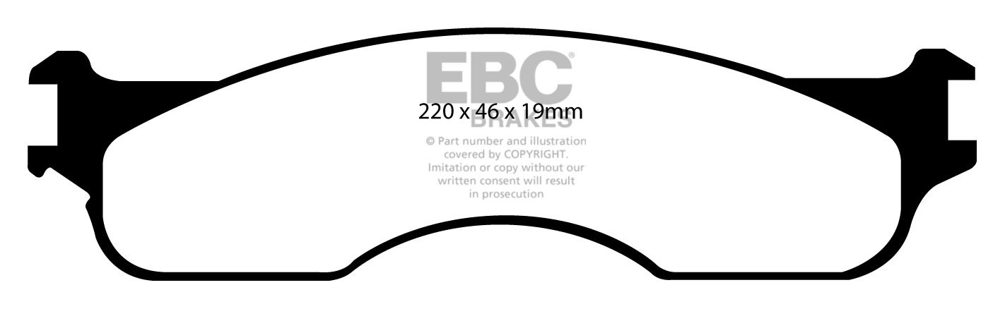 EBC Brakes DODGE (USA) Ram SRT-10 8.3 2004 Remblokken voorzijde