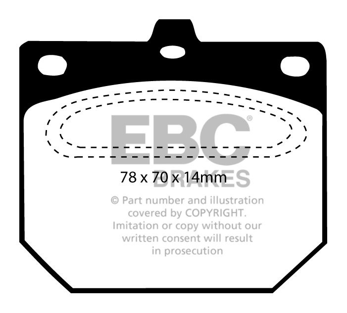 EBC Brakes NISSAN C Series 280C (430) Station 80-84 Remblokken v