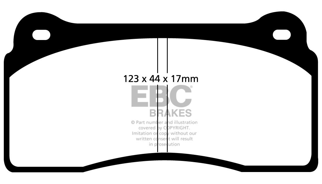 EBC Brakes DODGE (USA) Viper 8.4 (SRT-10) 2007-2010 Remblokken v
