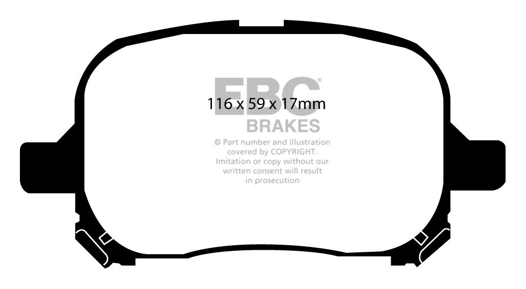 EBC Brakes TOYOTA Windom 3.0 96-99 Remblokken voorzijde greenstu