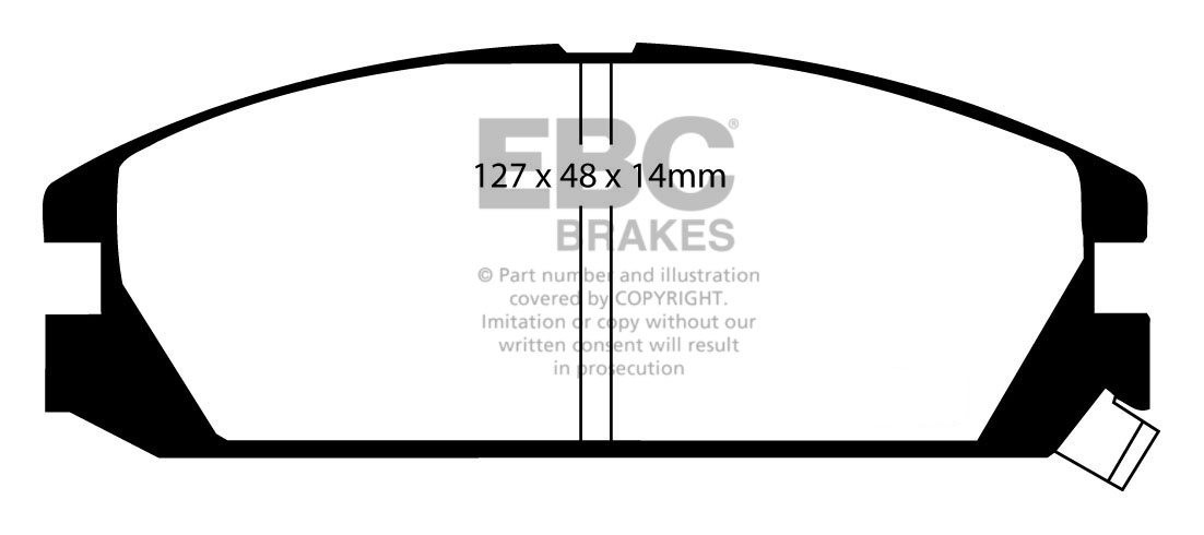 EBC Brakes HONDA Integra (EU) 1.6 86-89 Remblokken voorzijde