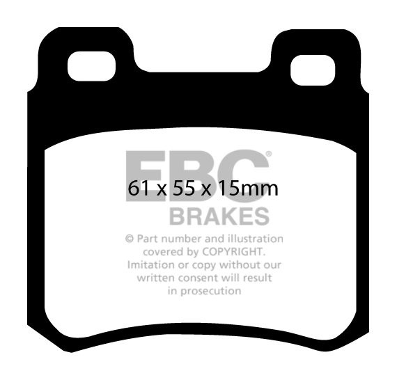 EBC Brakes MERCEDES E-Class (W124) E300 D Sedan 93-95 Remblokken