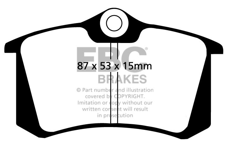 EBC Brakes RENAULT Megane CC 2.0 2005-2010 Remblokken achterzijd