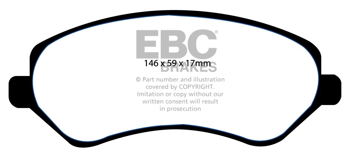 EBC Brakes JEEP Cherokee 2.4 2004-2007 Remblokken voorzijde