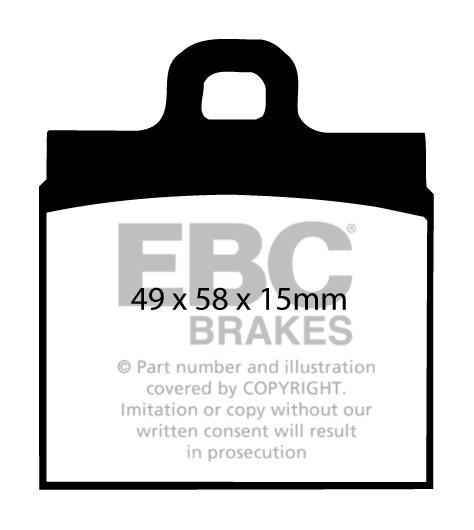 EBC Brakes VW Karmann Ghia (Type 14) 1.5 65-70 Remblokken voorzi