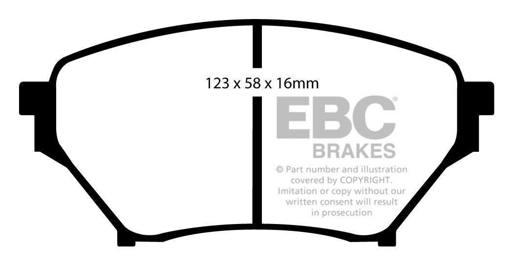 EBC Brakes Mazda MX5 1.8 (Sport) 2001-2005 Remblokken voorzijde