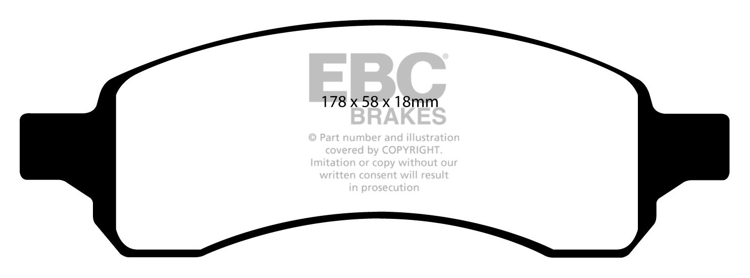 EBC Brakes SAAB 9-7X 5.3 2005-2009 Remblokken voorzijde yellowst