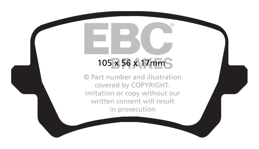 EBC Brakes VW Passat CC 1.8 Turbo 2008-.. Remblokken achterzijde