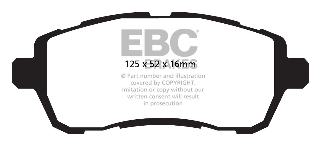 EBC Brakes FORD Fiesta 1.6 2008-.. Remblokken voorzijde