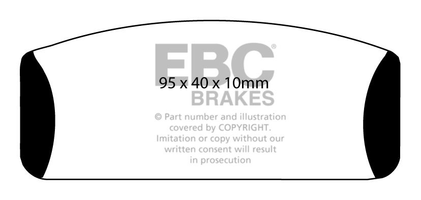 EBC Brakes ALPINE A110 1.5 67-68 Remblokken achterzijde