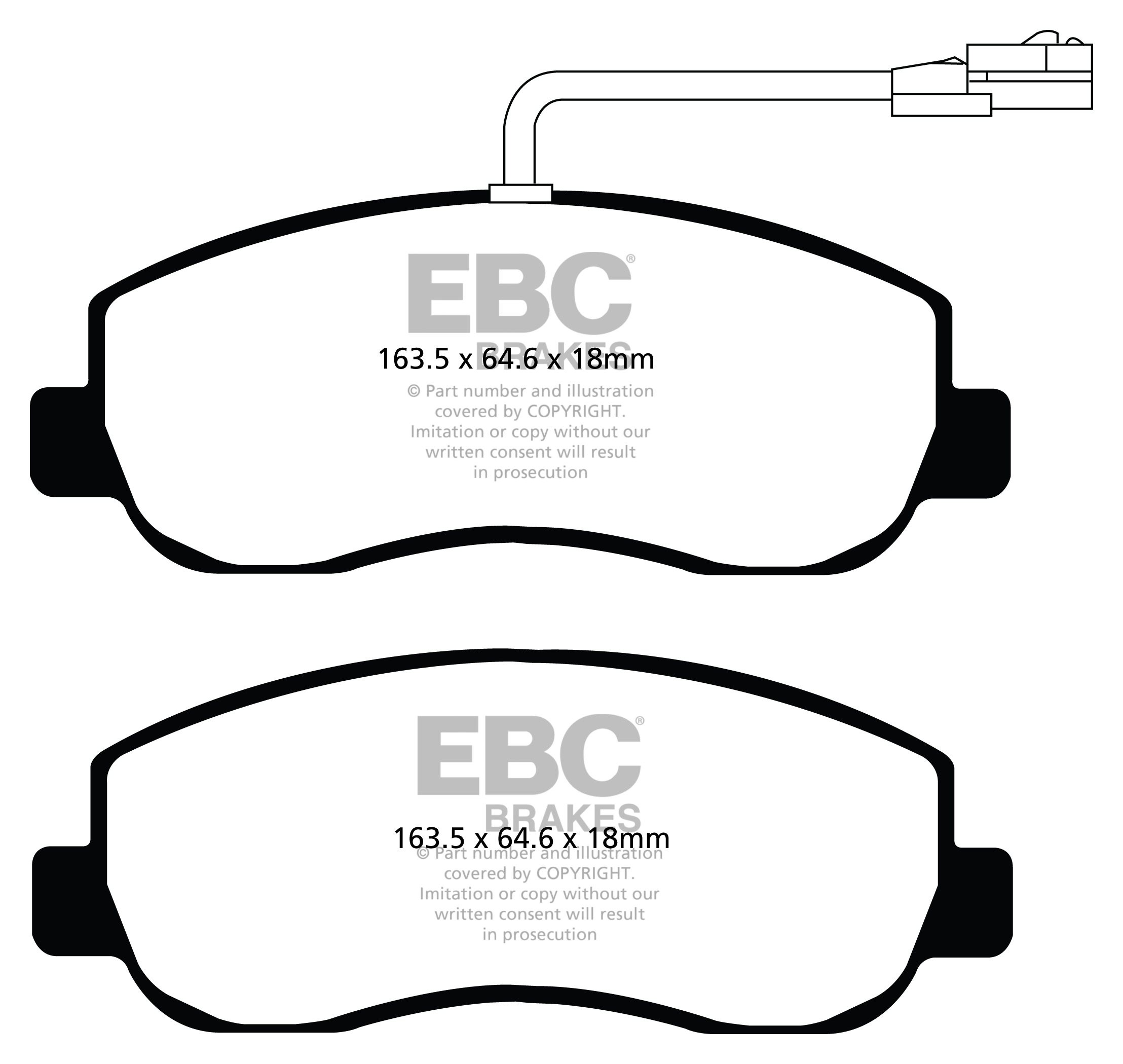 EBC Brakes OPEL Movano 2.3 TD 2010-.. Remblokken voorzijde