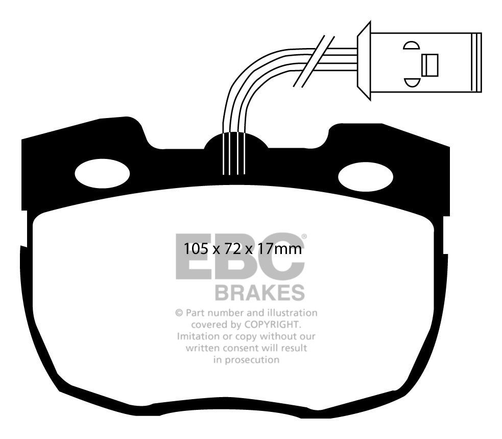 EBC Brakes LAND ROVER Defender 90 2.5 D 90-91 Remblokken voorzij
