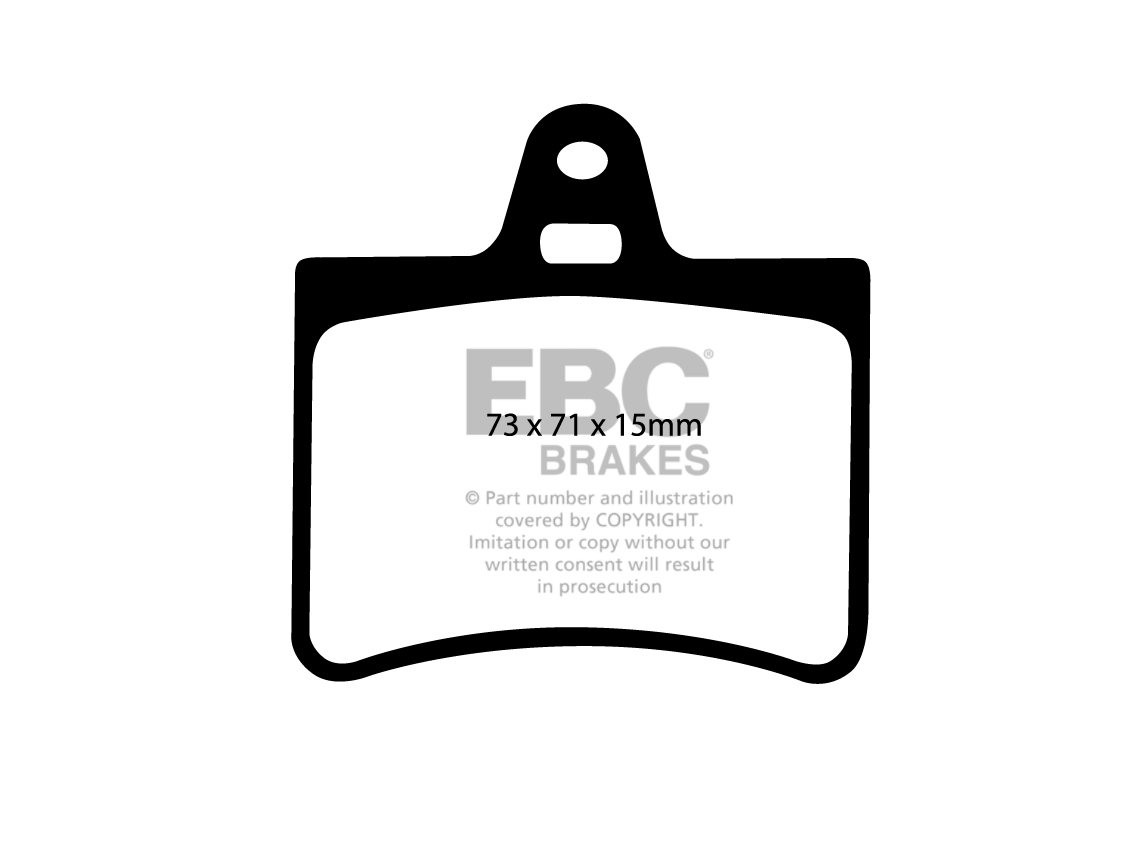 EBC Brakes CITROEN C5 2.0 TD 2001-2004 Remblokken achterzijde