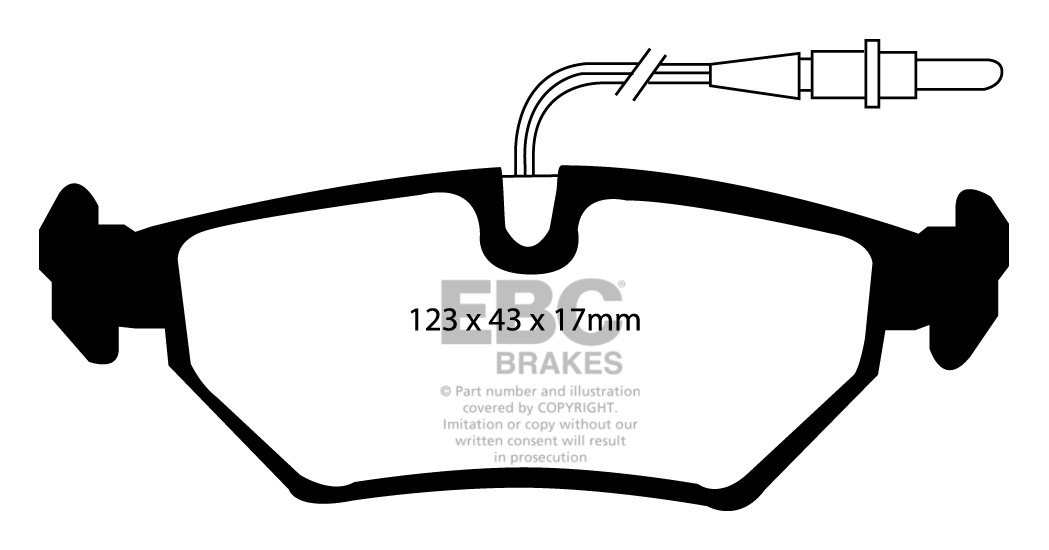 EBC Brakes CITROEN Synergie/Evasion 2.0 95-2002 Remblokken achte