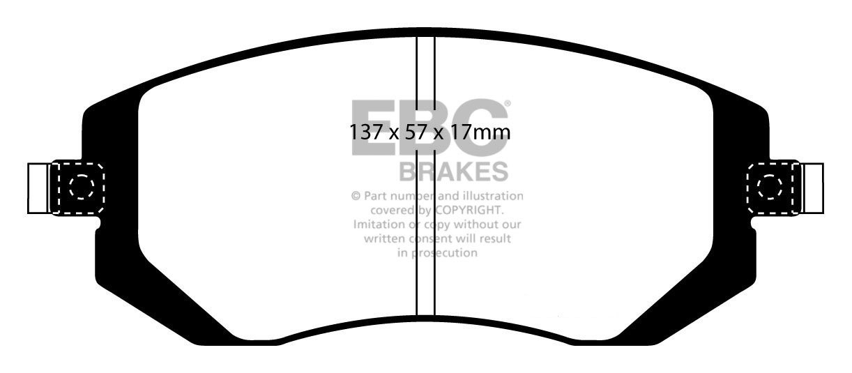 EBC Brakes SUBARU Impreza 2.0 R 2005-.. Remblokken voorzijde