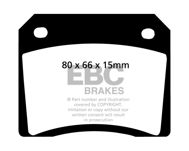 EBC Brakes JENSEN FF 6.3 66-72 Remblokken achterzijde redstuff