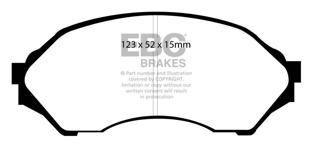EBC Brakes Mazda 323 1.5 (BJ) 98-2002 Remblokken voorzijde