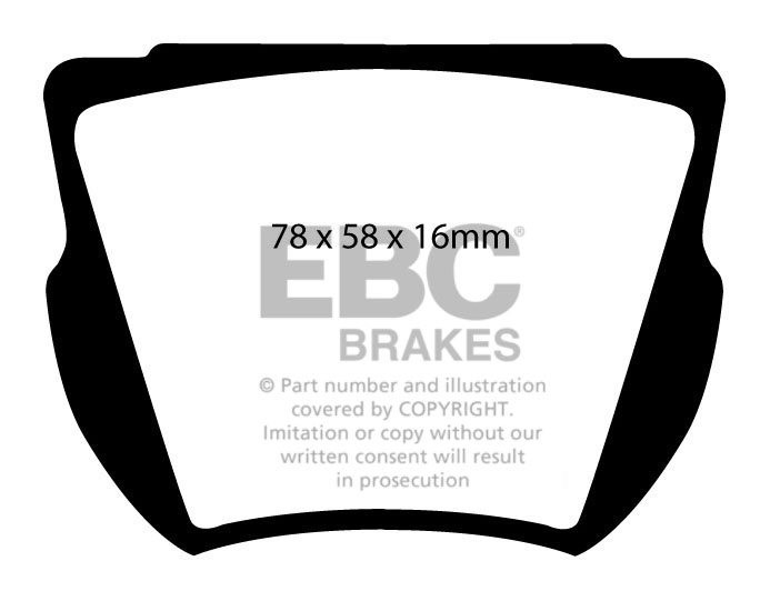 EBC Brakes MITSUBISHI Shogun Pinin 2.0 2001-2007 Remblokken voor