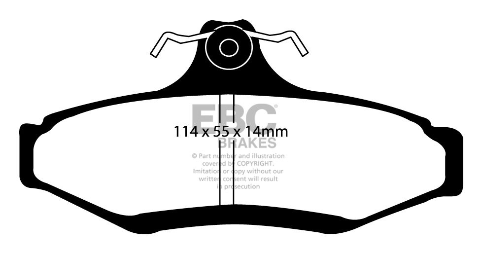 EBC Brakes DAEWOO Nubira 1.6 97-2003 Remblokken achterzijde