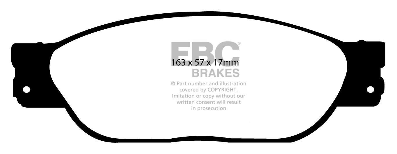 EBC Brakes JAGUAR S-Type 3.0 2002-2006 Remblokken voorzijde