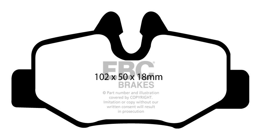 EBC Brakes MERCEDES Viano 2.1 TD 2004-.. Remblokken achterzijde