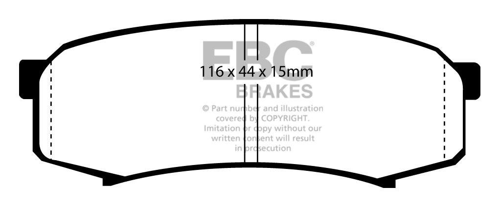 EBC Brakes MITSUBISHI Pajero 3.2 TD (V98) 2006-.. Remblokken ach