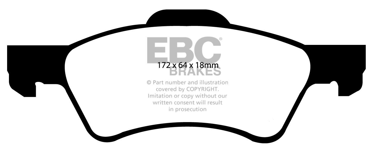 EBC Brakes CHRYSLER (USA) Grand Voyager 2.5 TD 2001-2002 Remblok