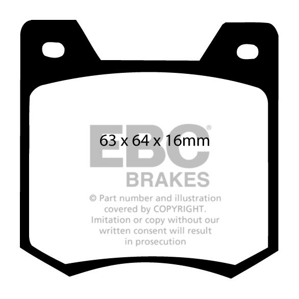 EBC Brakes PEUGEOT 204 1.4 73-75 Remblokken voorzijde