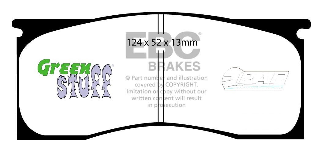 EBC Brakes FORD Mustang 7.0 1967 Remblokken voorzijde yellowstuf