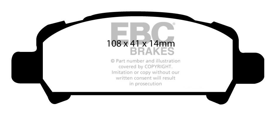 EBC Brakes SUBARU Impreza 2.0 2000-2002 Remblokken achterzijde g