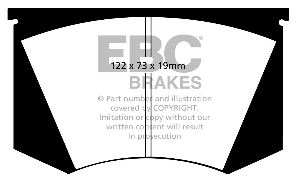 EBC Brakes MASERATI Sebring 3.7 64-66 Remblokken voorzijde