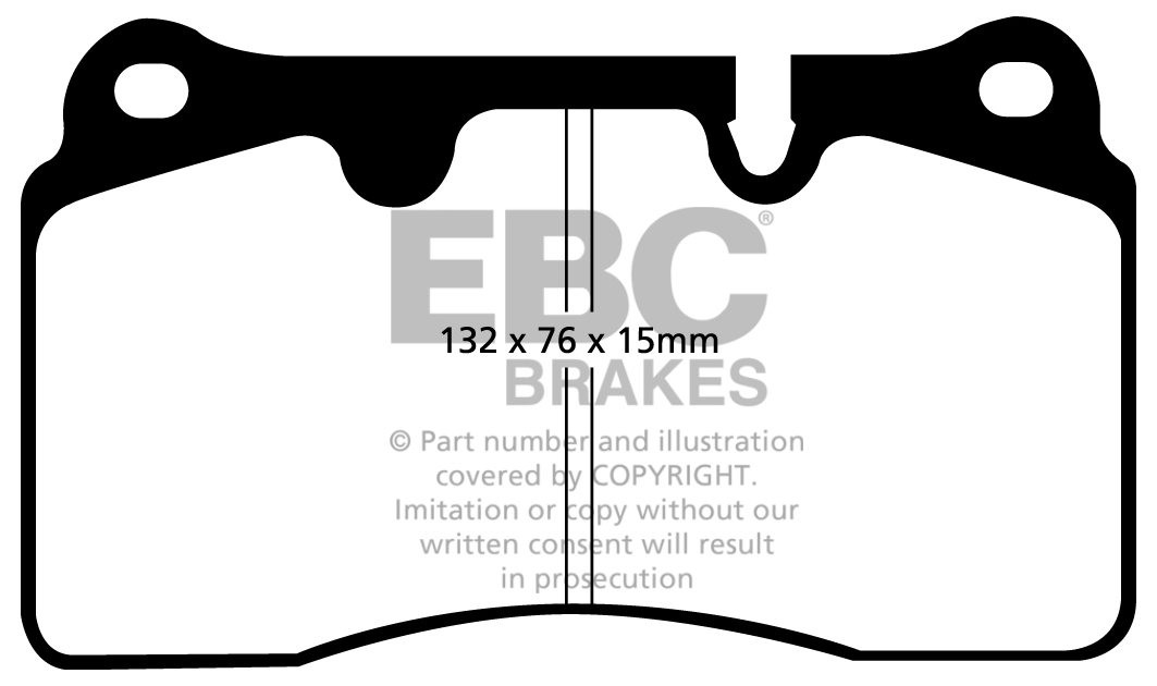EBC Brakes FERRARI 612 5.7 2004-2008 Remblokken voorzijde