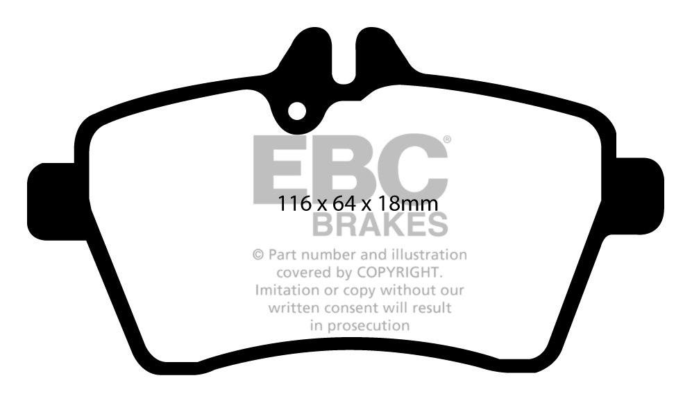 EBC Brakes MERCEDES B-Class (W245) B160 (1.5) 2009-.. Remblokken