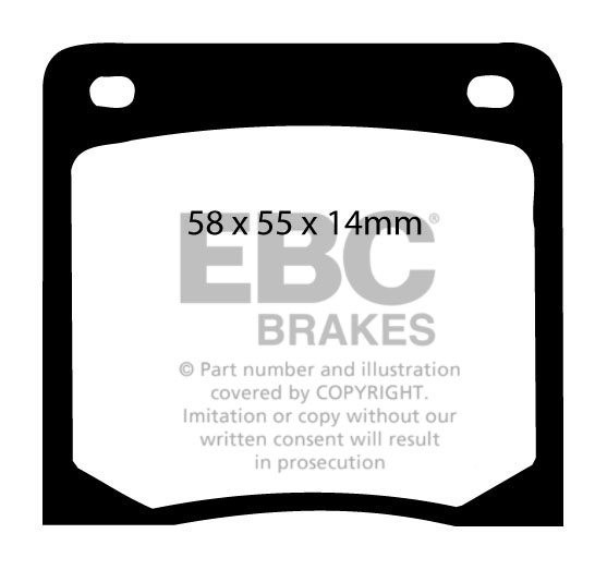 EBC Brakes NISSAN Skyline 1.8 (C210) 78-82 Remblokken achterzijd