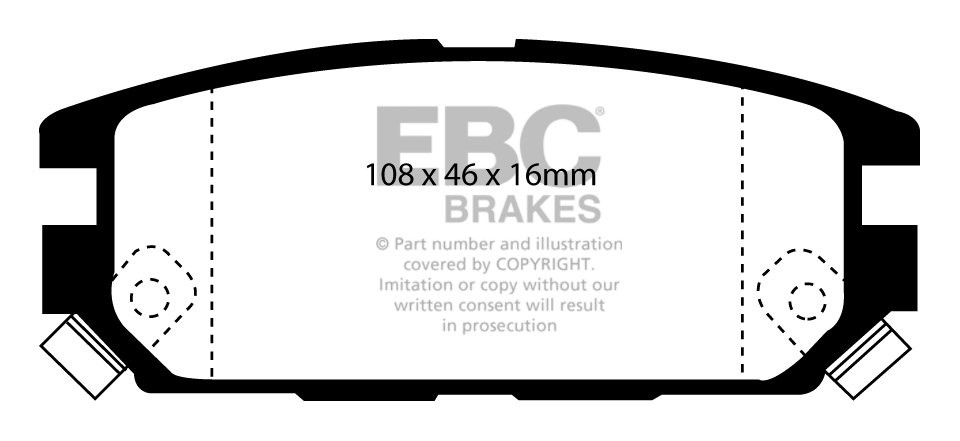 EBC Brakes MITSUBISHI Galant 2.5 Twin Turbo VR4 (EC5A) 97-2003 R