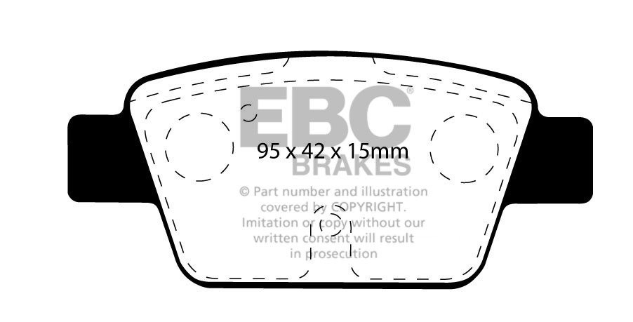EBC Brakes ALFA ROMEO Mi.To 1.4 Turbo (155) 2008-2010 Remblokken