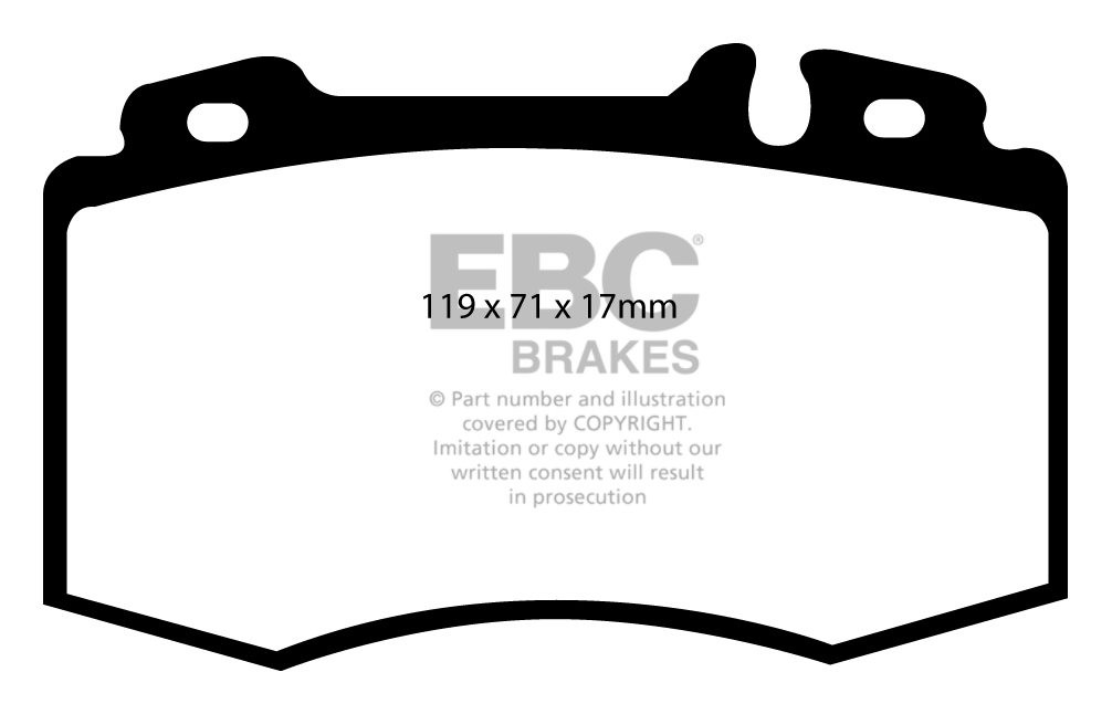 EBC Brakes MERCEDES E-Class (W211) E500 2002-2009 Remblokken voo