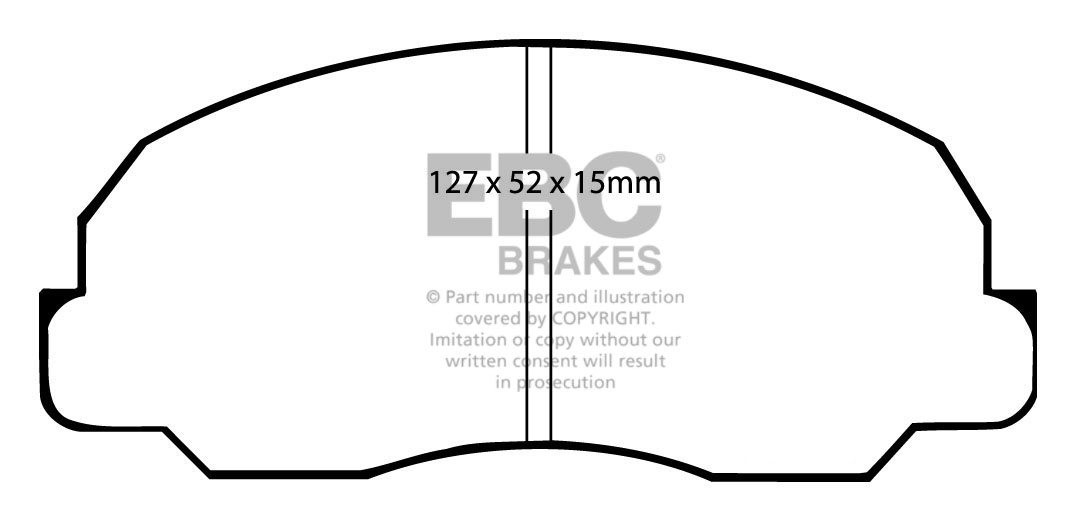EBC Brakes DAIHATSU Fourtrak/Rugger 2.5 D (F50 F55) 82-84 Remblo