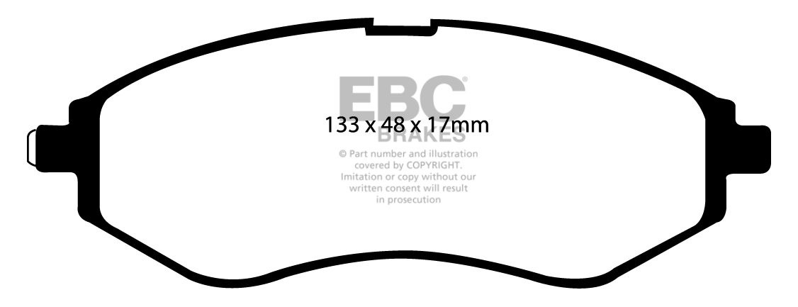 EBC Brakes CHEVROLET Kalos 1.4 2005-.. Remblokken voorzijde