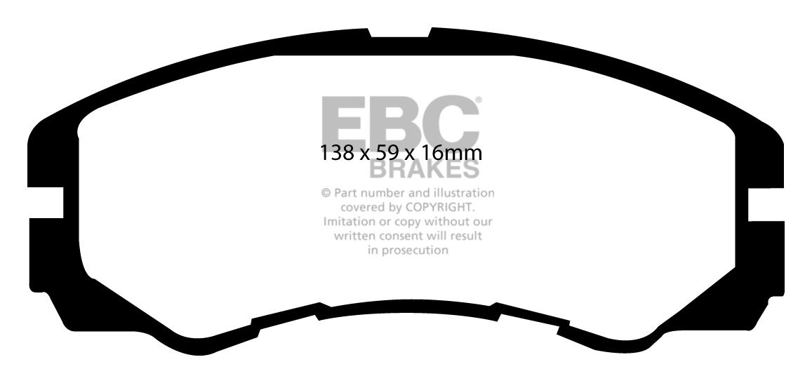 EBC Brakes VAUXHALL (OPEL) Frontera 2.8 TD 95-97 Remblokken voor