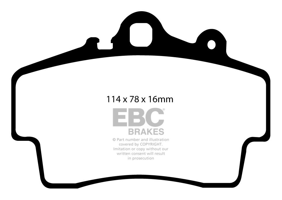 EBC Brakes PORSCHE Boxster (Cast Iron Discs only) 2.9 2009-.. Re