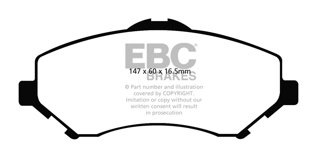 EBC Brakes JEEP Cherokee 3.7 2007-.. Remblokken voorzijde