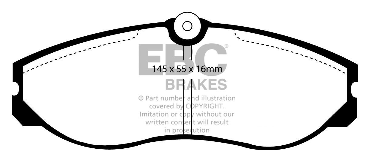 EBC Brakes NISSAN Terrano II 2.4 99-2001 Remblokken voorzijde