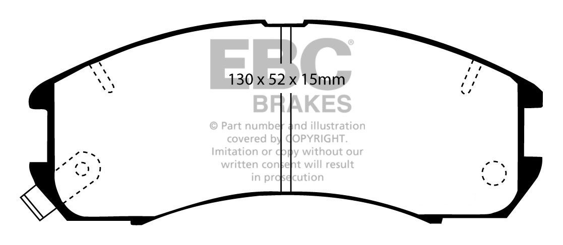 EBC Brakes FORD Probe 2.2 88-92 Remblokken voorzijde