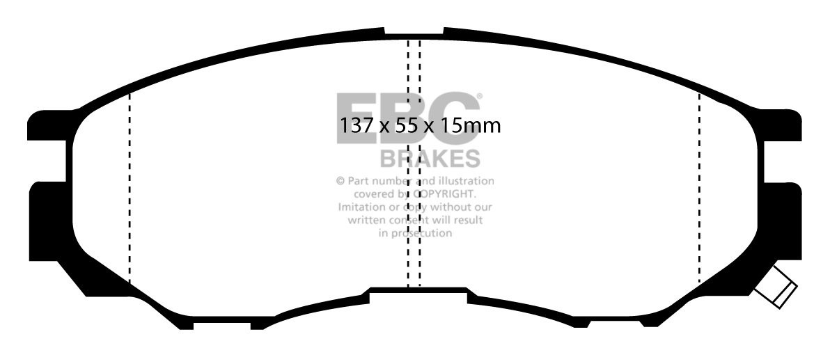 EBC Brakes MITSUBISHI Delica 2.4 94-2002 Remblokken voorzijde