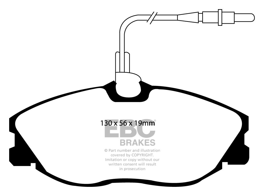 EBC Brakes PEUGEOT 406 2.2 2000-2002 Remblokken voorzijde