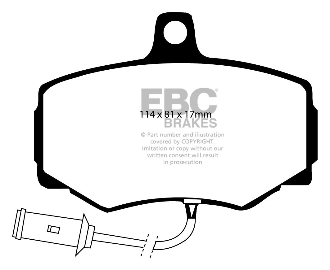 EBC Brakes JAGUAR XJ6 2.9 87-89 Remblokken voorzijde