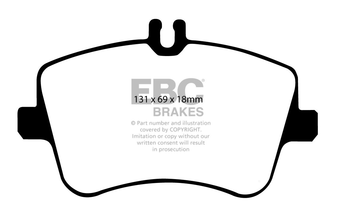 EBC Brakes MERCEDES CLK (C209) CLK280 (3.0) 2005-.. Remblokken v