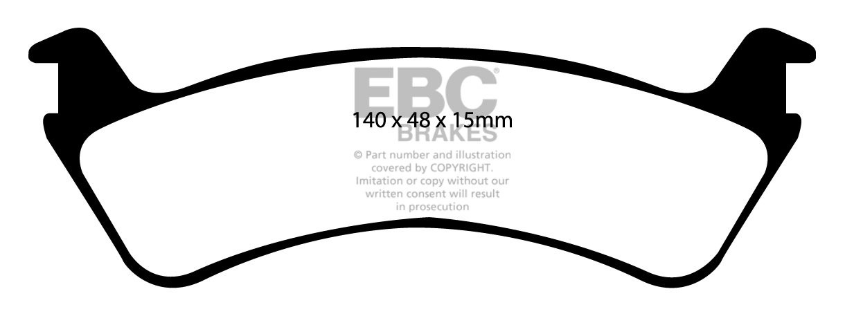 EBC Brakes JEEP Grand Cherokee 5.2 96-99 Remblokken achterzijde