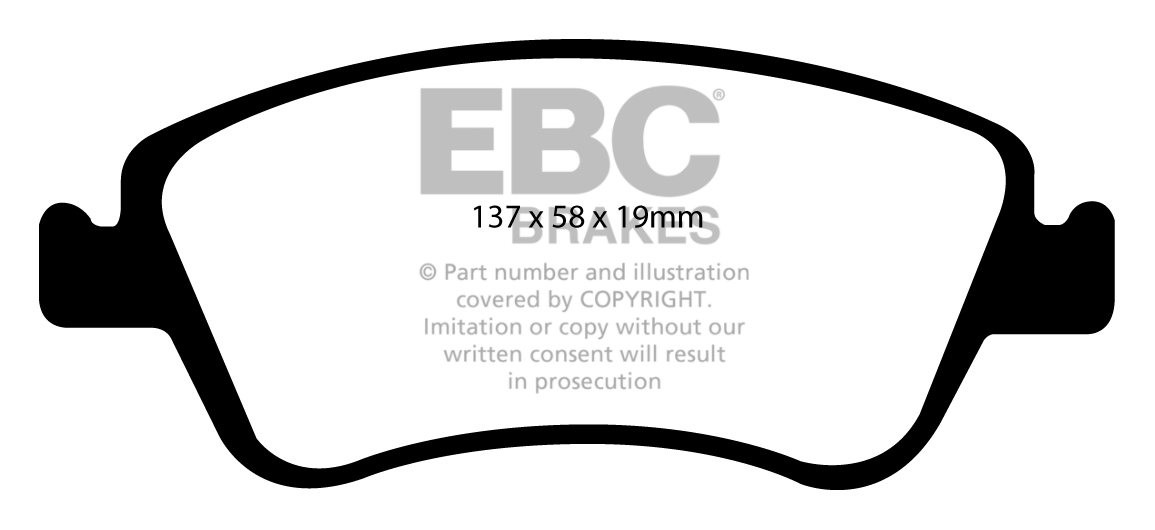 EBC Brakes TOYOTA Corolla 1.4 TD 2009-.. Remblokken voorzijde gr